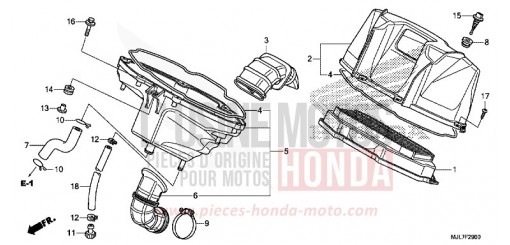 AIR CLEANER NC750DE de 2014